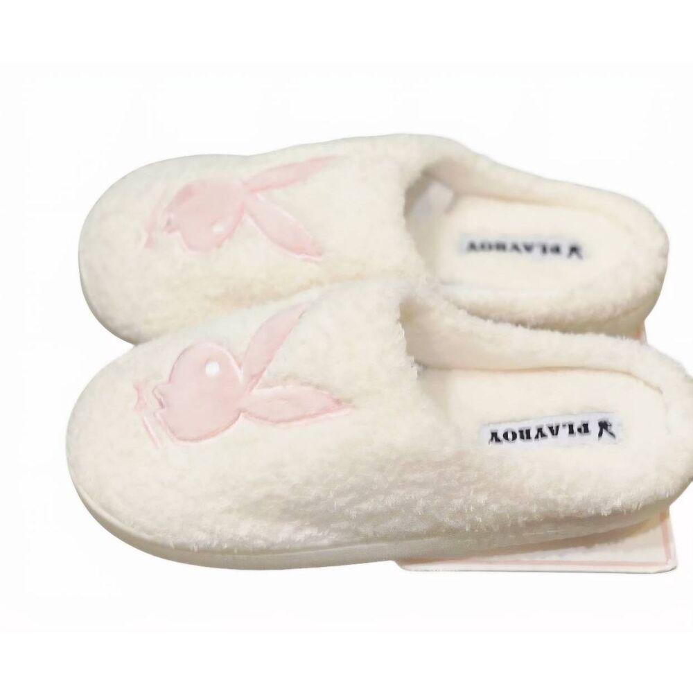 Playboy Logo Bunny Memory Foam Slippers